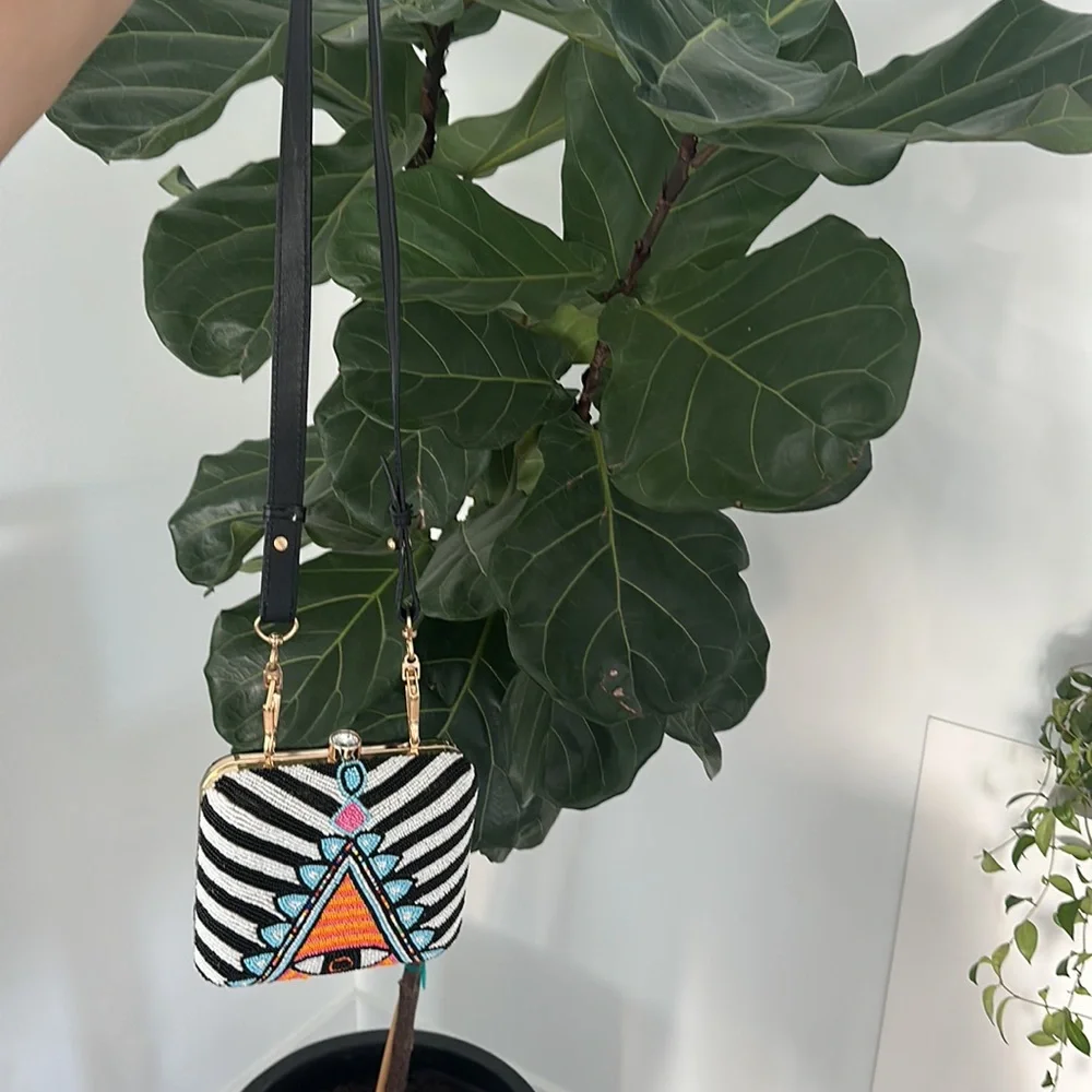 Evil eye hand beaded 🧿 bag - Picture 5 of 12